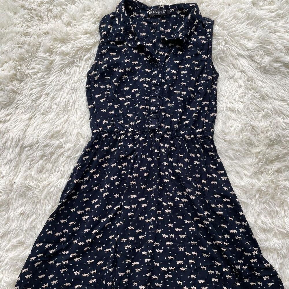 Allegra-k Women's‎ Navy and Black Dress
